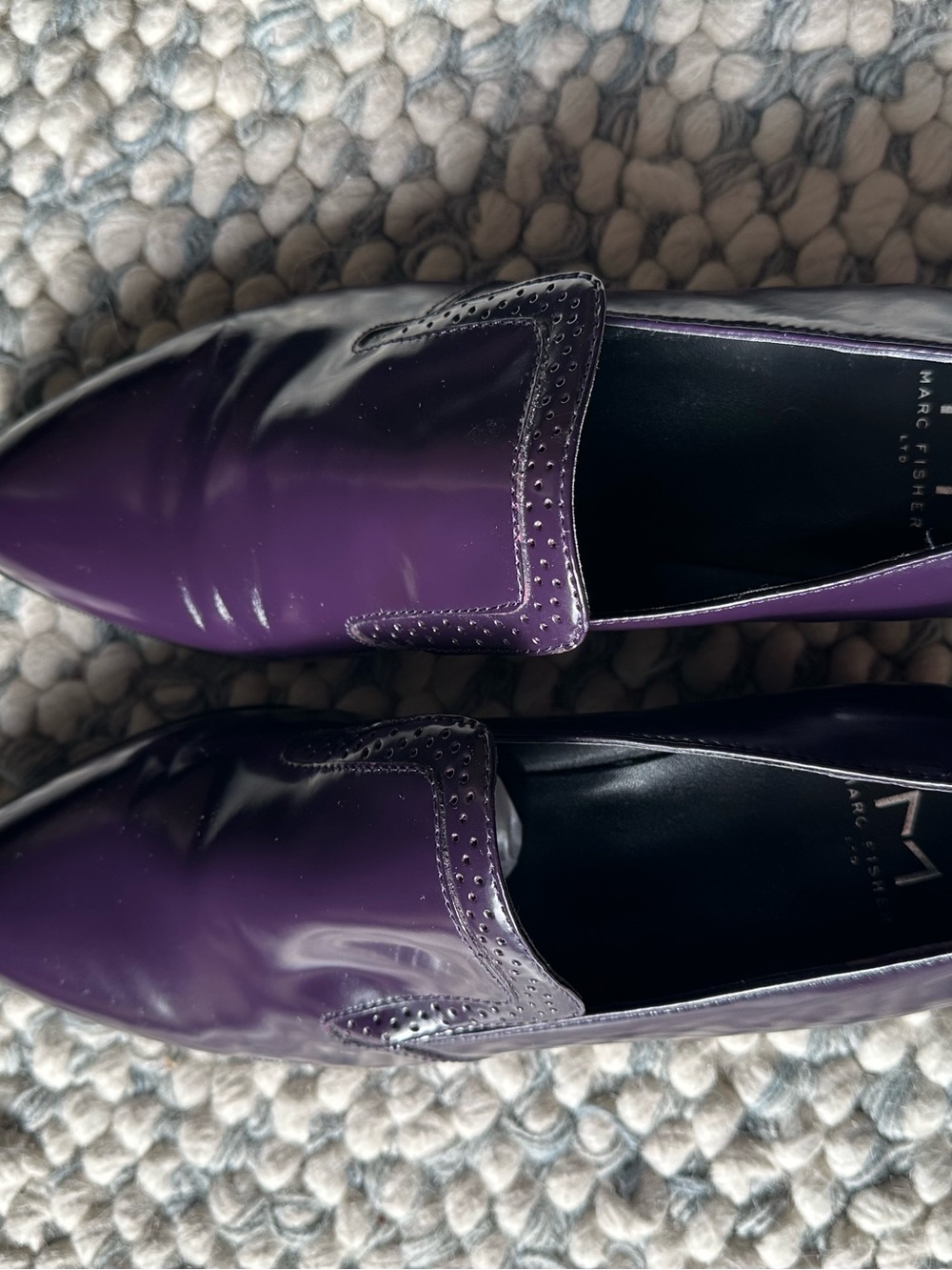 Marc Fisher deep purple pointed Slip-On Loafers, size 8.5 - Picture 6 of 13